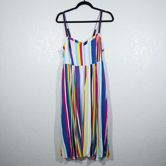 Torrid Rainbow Always Proud Sweetheart Neckline Dress Size 00 - Picture 2 of 11